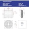 Iliving Silver 24 inch Shutter Exhaust Attic Garage Grow Fan with 2 Speed Thermostat 6 ft. 3 Plugs Cord ILG8SF24V-T - alternate 5